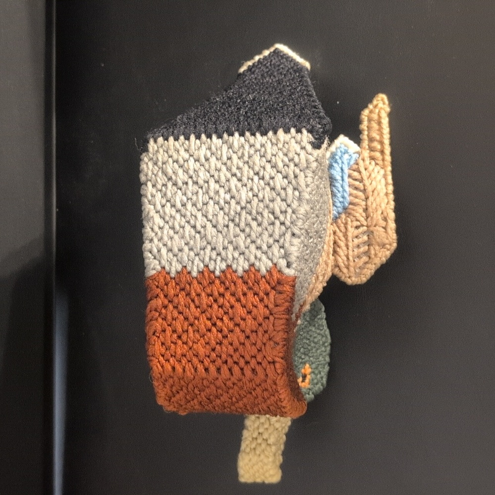 Vintage Needlepoint Mallard Duck Container Plastic Canvas - Picture 6 of 6